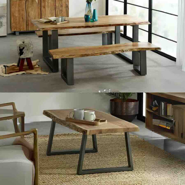 Industrial-Natural-Solid-Wood-Live-Edge-Matching-Dining-Table-_-Coffee-Table-Set-Black-Metal-Legs