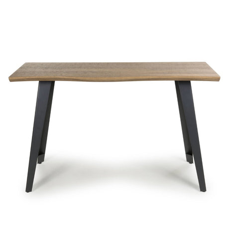 Everett Industrial Oak Wood Console Table 120cm