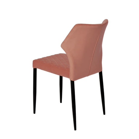 Industrial-Pink-Velvet-Dining-Chair-Diamond-Back-Stitching-Black-Metal-Legs-Set-of-4