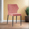 Industrial-Pink-Velvet-Dining-Chair-Diamond-Back-Stitching-Black-Metal-Legs-Set-of-4