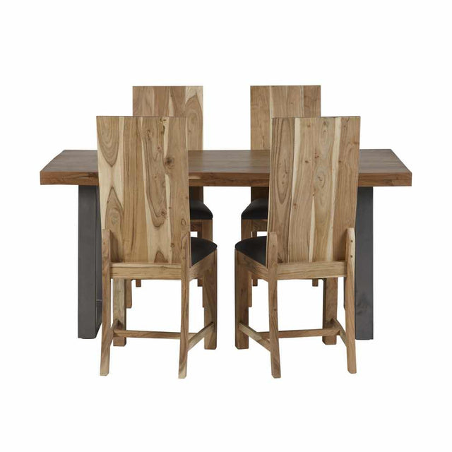 Industrial-Rectangular-6-Seater-Solid-Wood-Dining-Table-Black-Metal-Legs-160cm