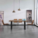 Industrial-Rectangular-6-Seater-Solid-Wood-Dining-Table-Black-Metal-Legs-160cm