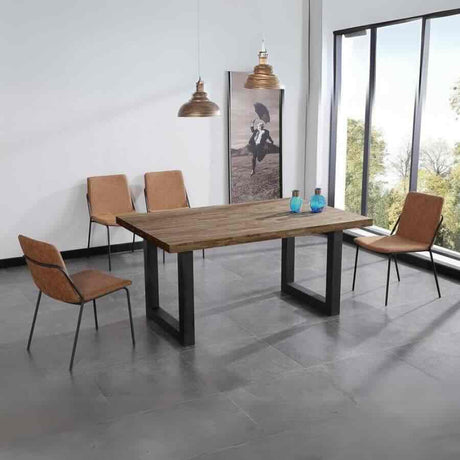 Industrial-Rectangular-6-Seater-Solid-Wood-Dining-Table-Black-Metal-Legs-160cm