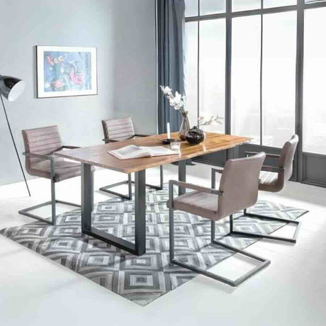 Industrial-Rectangular-6-Seater-Solid-Wood-Dining-Table-Black-Metal-Legs-160cm