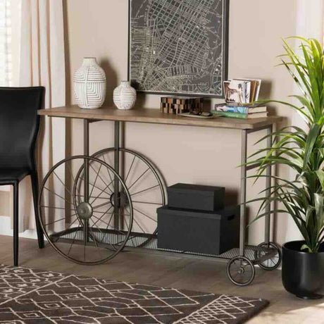 Industrial-Rectangular-Craft-Wheel-Solid-Mango-Wood-_-Black-Metal-Console-Hallway-Table-120cm