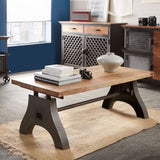 Industrial-Rectangular-Natural-Hardwood-Coffee-Table-With-Reclaimed-Metal-Base-110cm