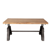 Industrial-Rectangular-Natural-Hardwood-Coffee-Table-With-Reclaimed-Metal-Base-110cm