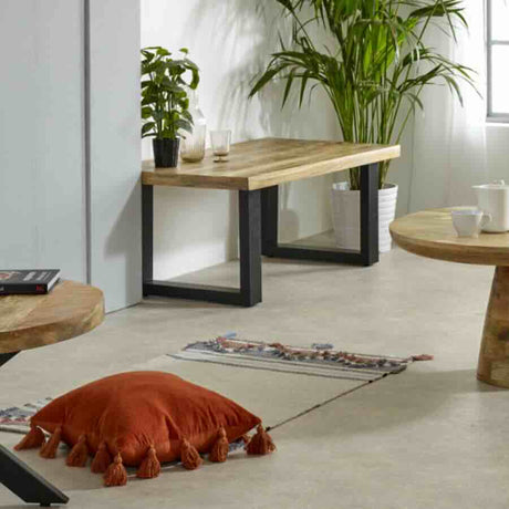 Industrial-Rectangular-Solid-Mango-Wood-Coffee-Table-With-Black-Metal-Legs-115cm