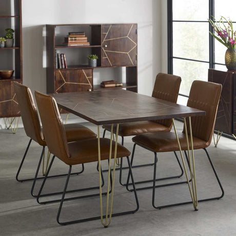 Industrial-Retro-Rectangular-Solid-Wood-Walnut-Dining-Table-With-Gold-Inlay-_-Gold-Metal-Legs-160cm