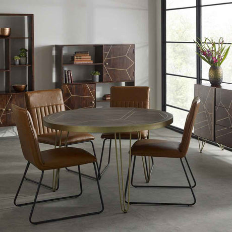 Industrial-Retro-Round-Solid-Wood-Walnut-Dining-Table-With-Gold-Inlay-_-Gold-Metal-Legs-120cm