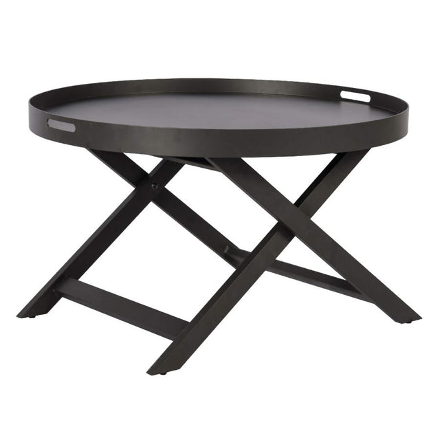 Industrial-Round-Black-Metal-Coffee-Table-With-Black-Metal-Cross-Over-Legs-75cm