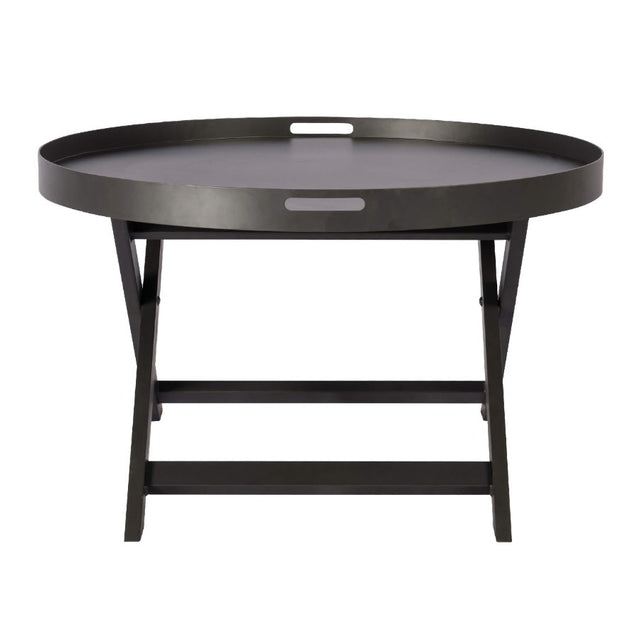 Industrial-Round-Black-Metal-Coffee-Table-With-Black-Metal-Cross-Over-Legs-75cm