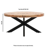 Industrial-Round-Solid-Mango-Wood-Coffee-Table-Black-Metal-Crossover-Legs-80cm