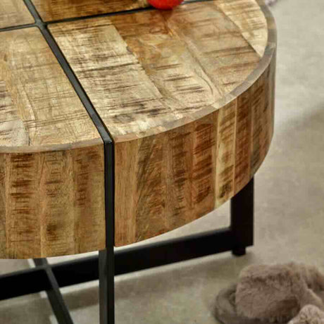 Industrial-Round-Solid-Mango-Wood-Coffee-Table-With-Black-Metal-Base-70cm