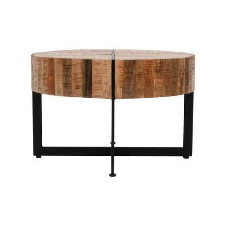 Industrial-Round-Solid-Mango-Wood-Coffee-Table-With-Black-Metal-Base-70cm