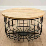 Industrial-Round-Solid-Mango-Wood-Coffee-Table-With-Black-Metal-Frame-60cm