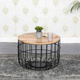 Industrial-Round-Solid-Mango-Wood-Coffee-Table-With-Black-Metal-Frame-60cm