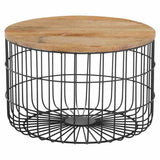 Industrial-Round-Solid-Mango-Wood-Coffee-Table-With-Black-Metal-Frame-60cm