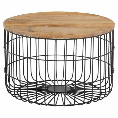 Industrial-Round-Solid-Mango-Wood-Coffee-Table-With-Black-Metal-Frame-60cm