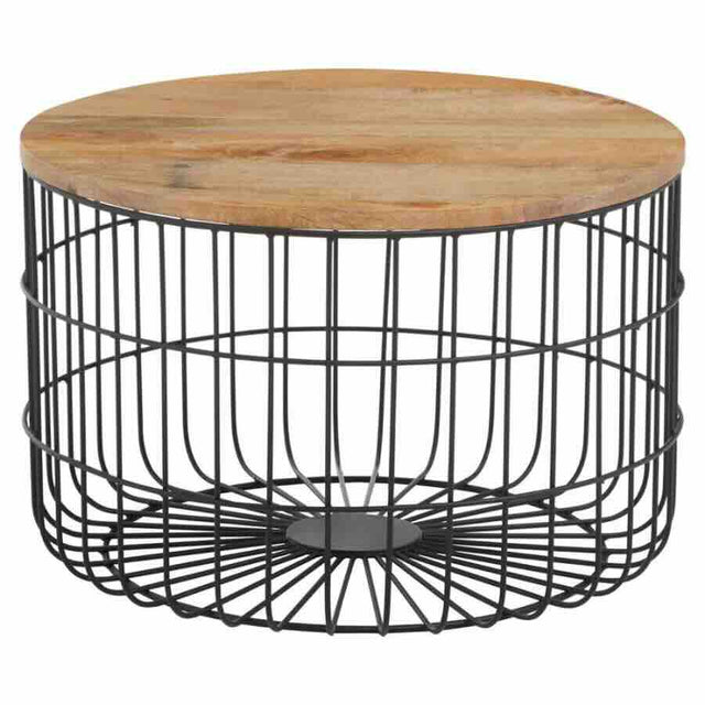 Industrial-Round-Solid-Mango-Wood-Coffee-Table-With-Black-Metal-Frame-60cm