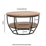 Industrial-Round-Solid-Mango-Wood-Coffee-Table-With-Shelf-Black-Metal-Frame-60cm