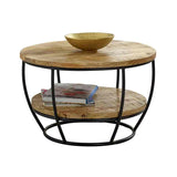 Industrial-Round-Solid-Mango-Wood-Coffee-Table-With-Shelf-Black-Metal-Frame-60cm