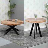 Industrial-Round-Solid-Mango-Wood-Matching-Dining-Table-and-Coffee-Table-Set-Black-Metal-Crossover-Legs