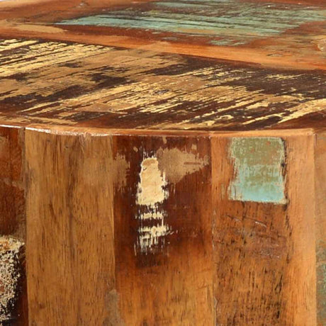 Industrial-Rustic-Round-Natural-Reclaimed-Wood-Side-Table-Metal-Legs-45cm