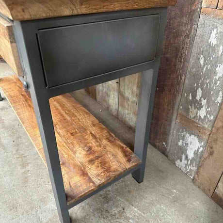 Industrial-Solid-Acacia-Wood-Console-With-Drawers-Metal-Legs