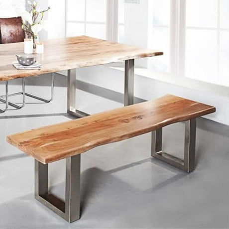 Industrial-Solid-Acacia-Wood-Dining-Bench-Black-Metal-Legs-175cm