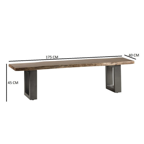 Industrial-Solid-Acacia-Wood-Dining-Bench-Black-Metal-Legs-175cm