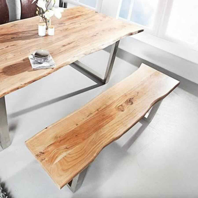 Industrial-Solid-Acacia-Wood-Dining-Bench-Black-Metal-Legs-175cm