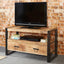 Marta Industrial Mango Wood And Metal TV Stand With Storage