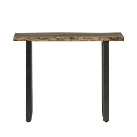 Industrial-Solid-Wood-Live-Edge-Rectangular-Console-Table-Black-Metal-Legs-100cm