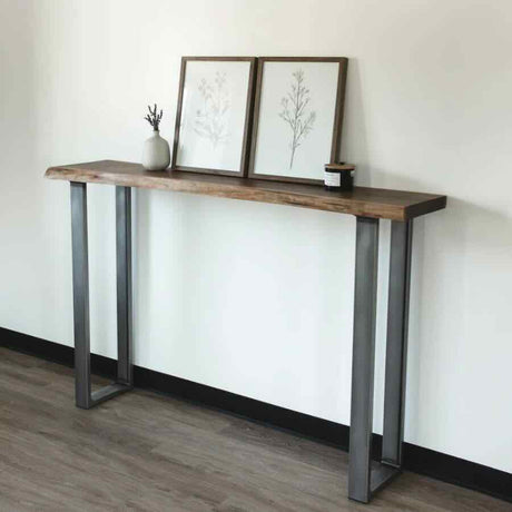 Industrial-Solid-Wood-Live-Edge-Rectangular-Console-Table-Black-Metal-Legs-100cm