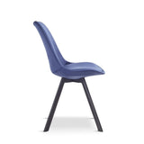 Industrial-Tulip-Style-Blue-Velvet-Dining-Chair-Black-Metal-Legs-Set-of-4