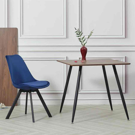 Industrial-Tulip-Style-Blue-Velvet-Dining-Chair-Black-Metal-Legs-Set-of-4