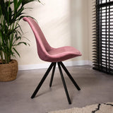 Industrial-Tulip-Style-Pink-Velvet-Dining-Chair-Black-Metal-Legs-Set-of-4