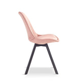 Industrial-Tulip-Style-Pink-Velvet-Dining-Chair-Black-Metal-Legs-Set-of-4