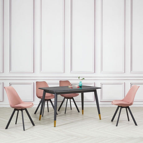 Industrial-Tulip-Style-Pink-Velvet-Dining-Chair-Black-Metal-Legs-Set-of-4