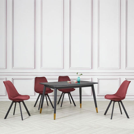 Industrial-Tulip-Style-Red-Velvet-Dining-Chair-Black-Metal-Legs-Set-of-4