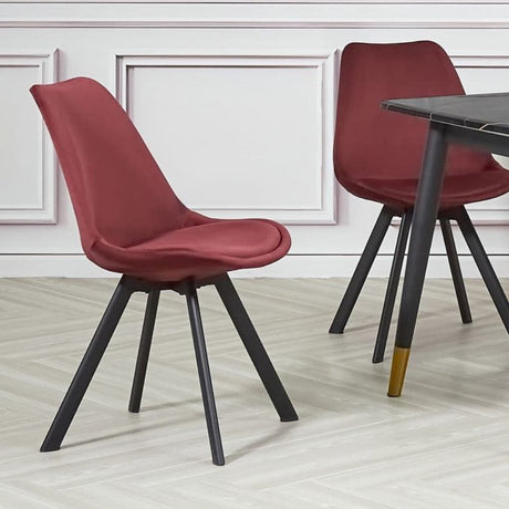 Industrial-Tulip-Style-Red-Velvet-Dining-Chair-Black-Metal-Legs-Set-of-4