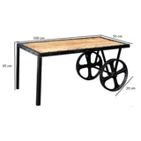 Industrial-Vintage-Cart-Reclaimed-Wood-Rectangular-Coffee-Table-With-Metal-Legs-Wheels-100cm