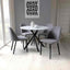 Industrial-White-Round-Marble-Dining-Table-With-4-Grey-Velvet-Chairs-Dining-Set