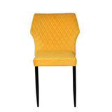 Industrial-Yellow-Velvet-Dining-Chair-Diamond-Back-Stitching-Black-Metal-Legs-Set-of-4