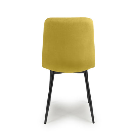 Industrial-Yellow-Velvet-Dining-Chair-Diamond-Stitching-Black-Metal-Legs