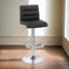 Industrial-black-leather-bar-stool-with-backrest-and-chrome-metal-base