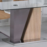 Industrial-tempered-glass-dining-table-with-rectangular-glass-top-and-solid-wood-and-metal-base-160cm