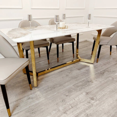 Luxury-8-Seater-white-marble-dining-table-rectangular-ceramic-top-gold-legs-180cm