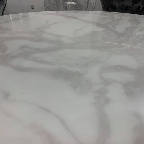 Luxury-130cm-Round-White-Marble-Dining-Table-With-Steel-Base-4-Seater